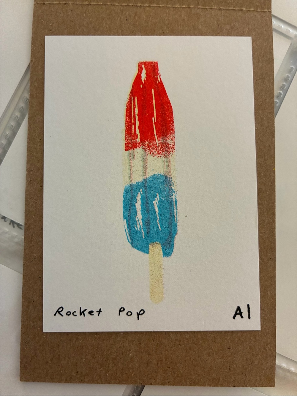 Anastasia Inciardi Rocket Pop Ice Cream Mini Print From NYC Vending Machine New